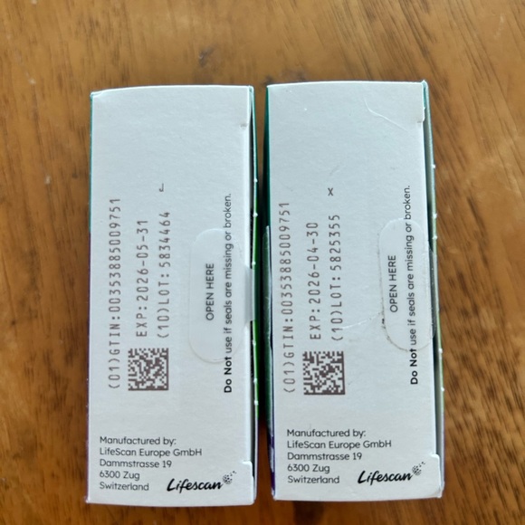 - 2 NIB One Touch Verio Test Strips Exp 4/26 5/26 Box of 100 each total - Picture 2 of 3